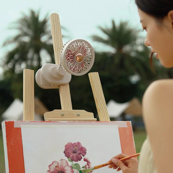 Портативный вентилятор Xiaomi Sothing Clip-on fan Galsang flower (DSHJ-S-2114) белый