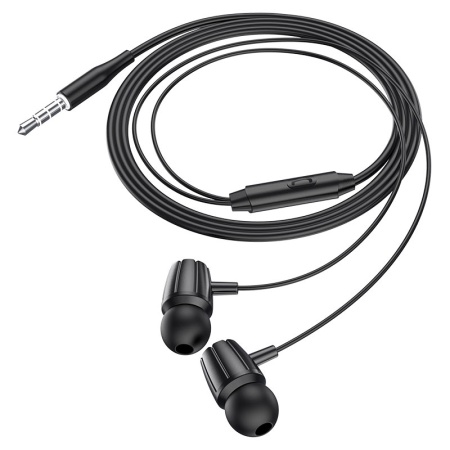 Проводные наушники Hoco M88 Graceful, Jack 3.5mm, 1.2 м, черный