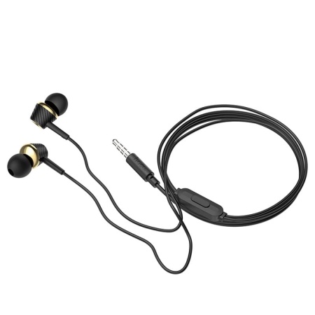 Проводные наушники Hoco M70 Graceful, Jack 3.5mm, 1.2 м, черный