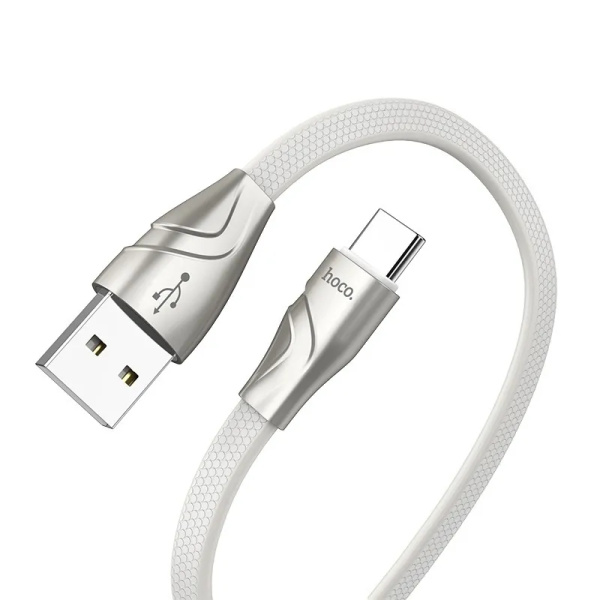 Кабель USB Hoco U57 USB - Type-C 3.0A 1.2m белый