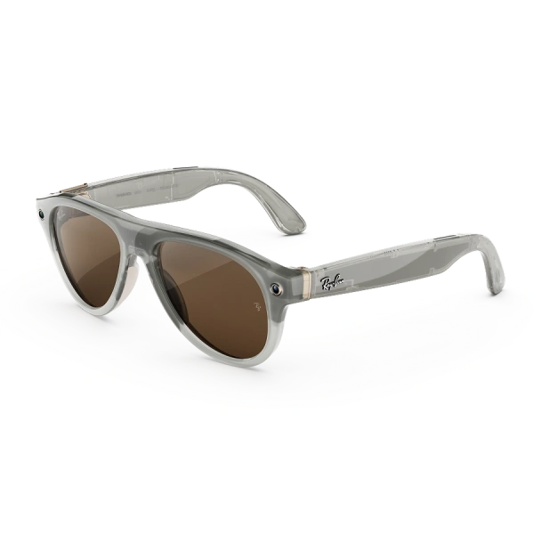 Умные очки Ray-Ban Meta Aviator Gen 3 Milky Warm Beige / Transitions Brown, Standard