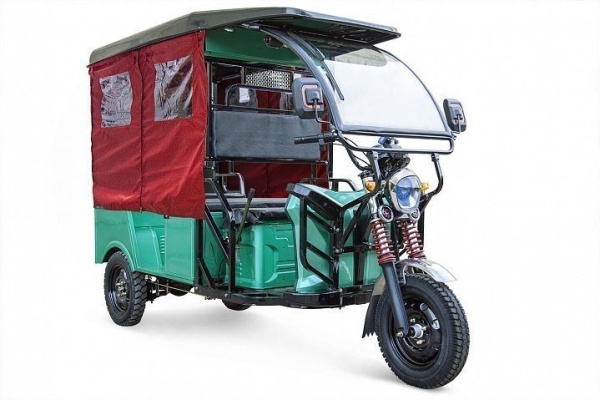 Электротрицикл Rutrike Рикша 60V2000W (темно-зеленый-3293)