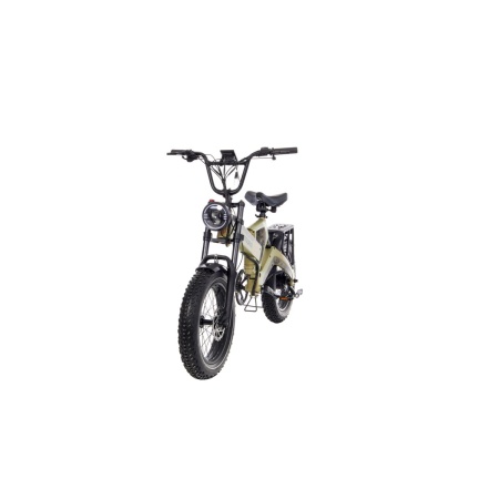 Электровелосипед Yokamura Apache 48V 20Ah Military Khaki — вид сзади справа