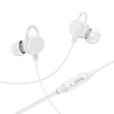 Проводные наушники Hoco M103 Rhyme, Jack 3.5mm, 1.2 м, белый