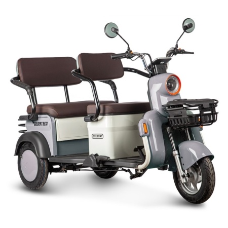 Электротрицикл Rutrike Gelbert Beta 48V/60V 800Вт (Серо-белый-3031)