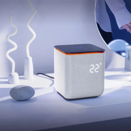 Умная колонка Яндекс Станция Миди с Алисой, Zigbee Серый