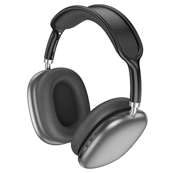 Беспроводные наушники накладные Borofone BO22 Elegant, Bluetooth, 400 мАч, серый металлик