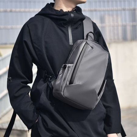 Сумка через плечо двухсторонняя Серый