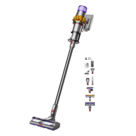 Вертикальный беспроводной пылесос Dyson V15 Full Complete Detect Absolute (SV47) Yellow/Nickel
