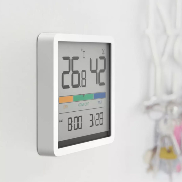 Метеостанция Xiaomi BEHEART Temperature and Humidity Clock Display W200 White