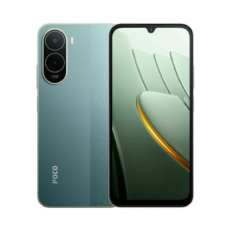 Смартфон POCO C81 Pro 4/128GB Green — фото на белом фоне