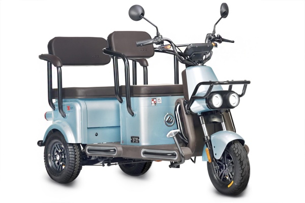 Электротрицикл Wanshida U1-X 60V 800Вт (Молочно-белый-3095)