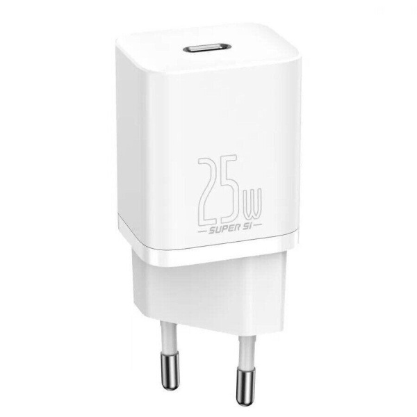 Сетевое зарядное устройство Baseus Super Si Quick Charger 1C 25W EU (CCSP020102) White