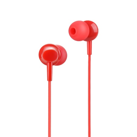 Проводные наушники Hoco M14 inital, Jack 3.5mm, 1.2 м, красный