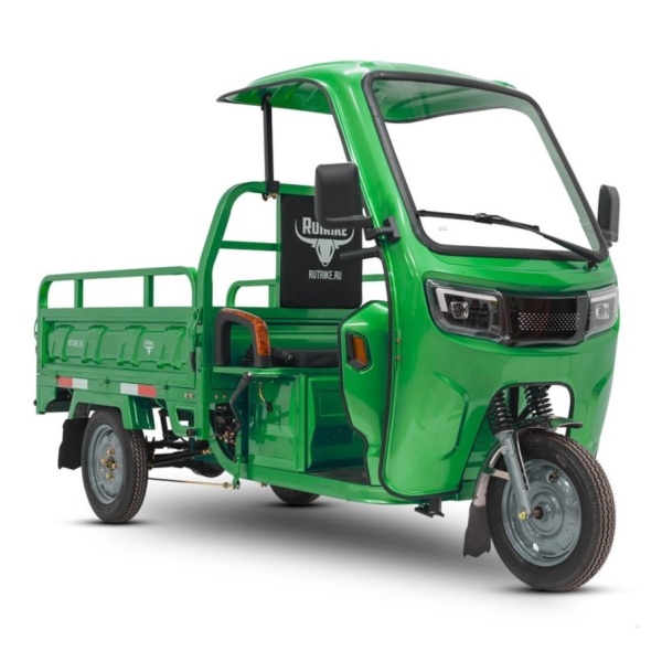 Грузовой электротрицикл Rutrike Глобус NEXT 1500 60V1200W (Темно-зеленый-3288)