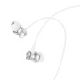 Проводные наушники Hoco M106 Fountain, Jack 3.5mm, 1.2 м, серебряный