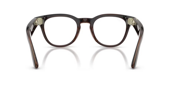 Ray‑Ban Meta Scriber Optics Gen 2 RW7002 8532 Shiny Transparent Umber, 49–22