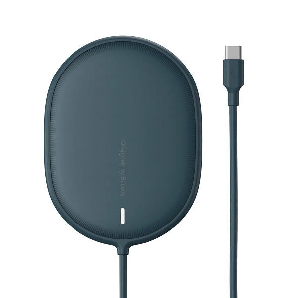 Беспроводное зарядное устройство BASEUS Light Magnetic BS-W518 (WXQJ-03) 2A 15W синий