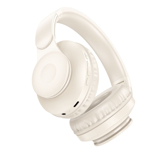 Беспроводные накладные наушники Hoco W45 Enjoy, Bluetooth 5.3, AUX, до 46 часов, белые