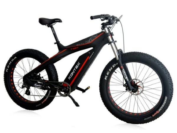 Электровелосипед GreenCamel Kontax (R26FAT Kenda 750W Bafang 48V LG 13Ah) carbon, torque, Altus 8скор (Черный)
