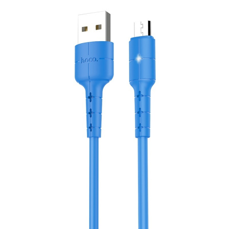 Кабель  Hoco X30 USB - Micro USB 1.2m синий