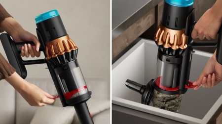 Вертикальный беспроводной пылесос Dyson V16S Piston Animal SV53-A Black/Copper — официальный ракурс 4