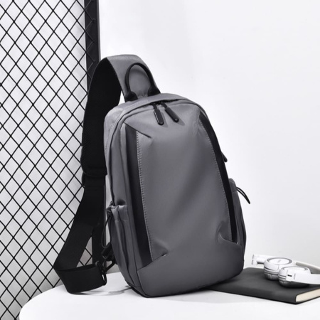 Сумка через плечо двухсторонняя Серый