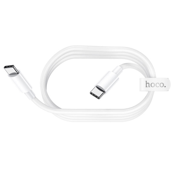 Кабель USB HOCO X51 High-power Type-C - Type-C 5A 1 м (белый)