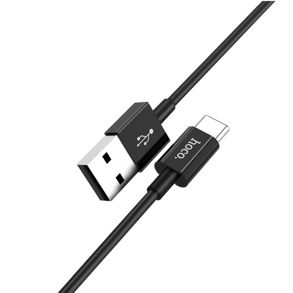 Кабель Hoco X23 USB - Type-С 3A 1 m черный