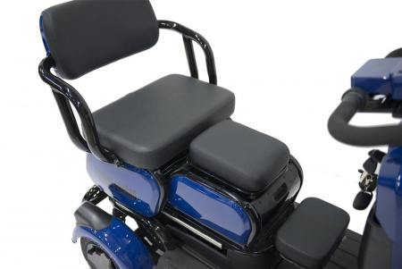 Электроскутер четырехколесный Rutrike Квадро (Синий-3266)