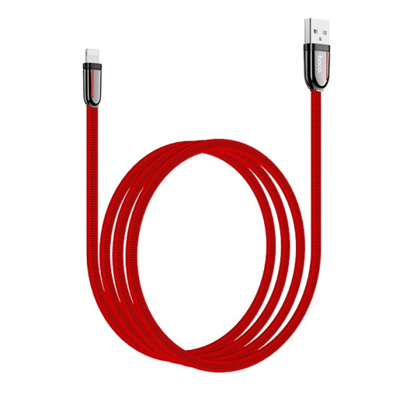 Кабель USB HOCO U74 Grand USB - Lightning 2.1А 1.2м (Красный)