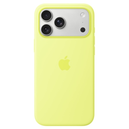 Чехол Silicone Case MagSafe 17 Pro Max Neon Yellow