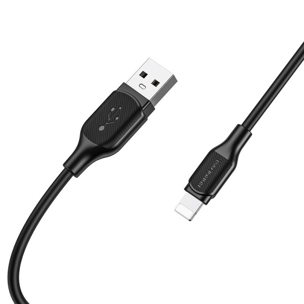 Кабель USB Borofone BX42 Encore, USB - MicroUSB, 2.4A, 1м, черный