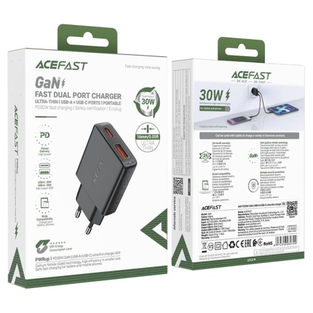 Сетевое зарядное устройство AceFast A69 30W