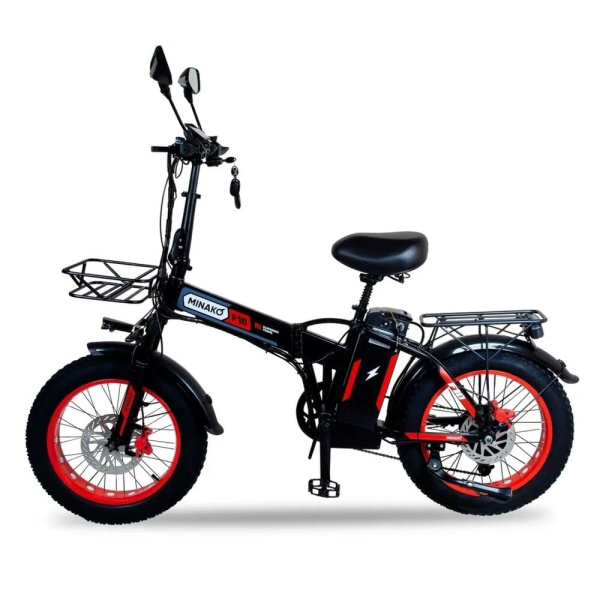 Электровелосипед Minako F10 PRO 20Ah Красный (спицы)