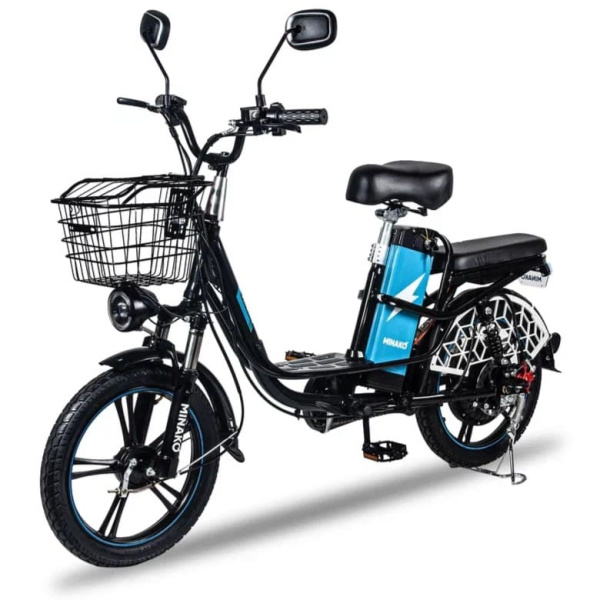 Электровелосипед Minako V8 PRO 500W 12 ah (Черный)
