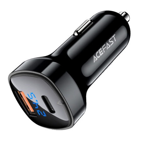 Автомобильное зарядное устройство AceFast B4 66W Black