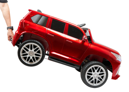 Детский электромобиль Джип Lexus LX 570 YHO9171 4x4 Красный краска