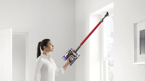 Dyson V8 Slim Fluffy Nickel/Red (Гонконг)