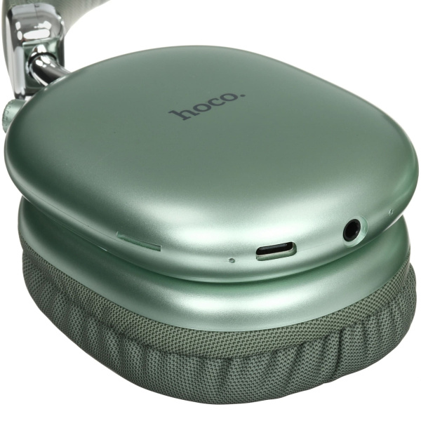 Беспроводные наушники накладные Hoco W35 Max Joy, Bluetooth, 800 мАч, зеленый Беспроводные наушники накладные Hoco W35 Max Joy, Bluetooth, 800 мАч, зеленый