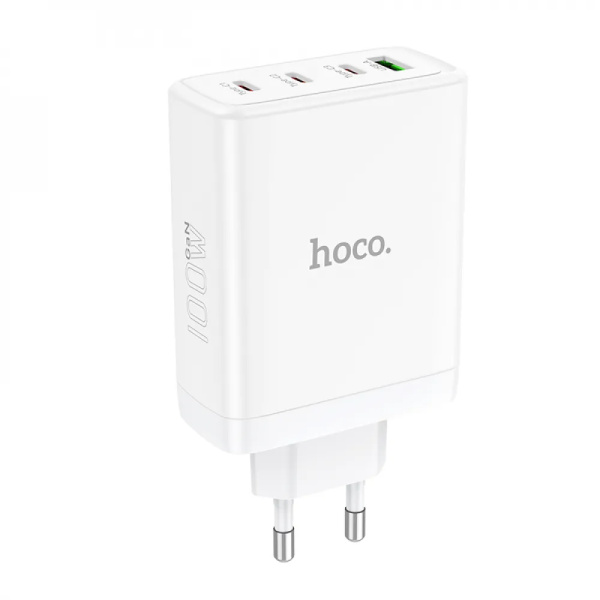 Сетевое зарядное устройство Hoco N31 Leader Four-port PD100W Type-C+Type-C+Type-C+USB-A (Белый)