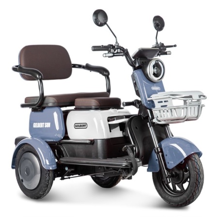 Электротрицикл Rutrike Gelbert Sun 48V/60V 650Вт (Фиолетово-белый-3060)