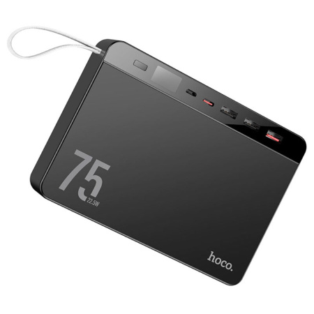 Внешний аккумулятор Hoco J94 75000 mAh, 22.5W, USB-A 3 шт, USB-C 1 шт Черный