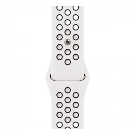 Смарт-часы Apple Watch Nike S8, 45 mm, корпус из алюминия цвета «тёмная ночь», спортивный ремешок Nike цвета «Summit White/Black»