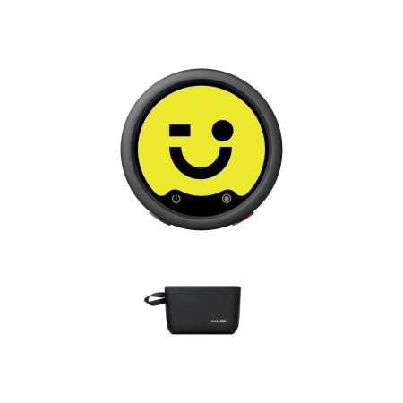 Передатчик Insta360 Mic Pro чёрного цвета и чехол