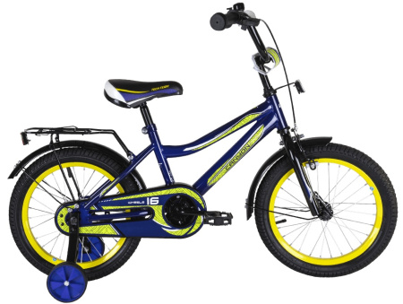 Велосипед TechTeam Canyon 14" 2022 Blue/Yellow