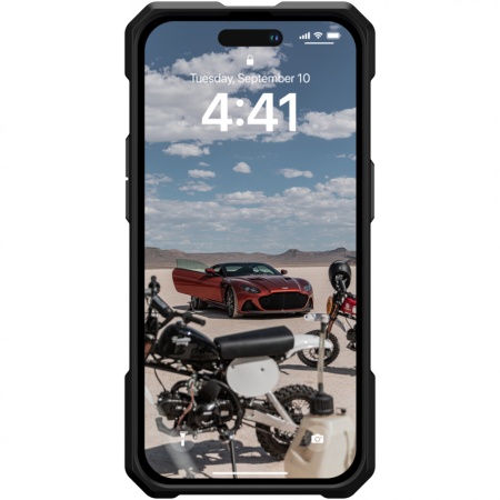 Чехол с поддержкой MAGSAFE Uag Monarch Pro для iPhone 14 6.1", цвет карбон (Carbon Fiber)