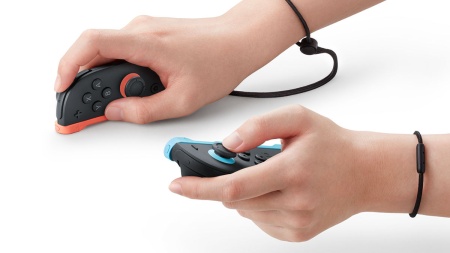 Nintendo Joy-Con 2, светло-голубой и светло-красный — мышиное управление двумя контроллерами
