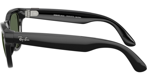 Ray‑Ban Meta Skyler Gen 1 RW4010 601/71 Shiny Black / G-15 Green, 52–20