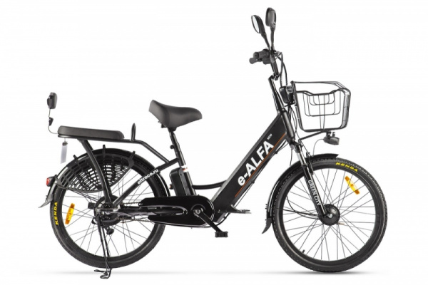 Электровелосипед GREEN CITY e-ALFA  (Черный-2151)